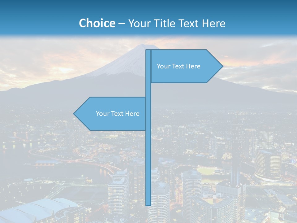 Landscape Sunrise Mountain PowerPoint Template