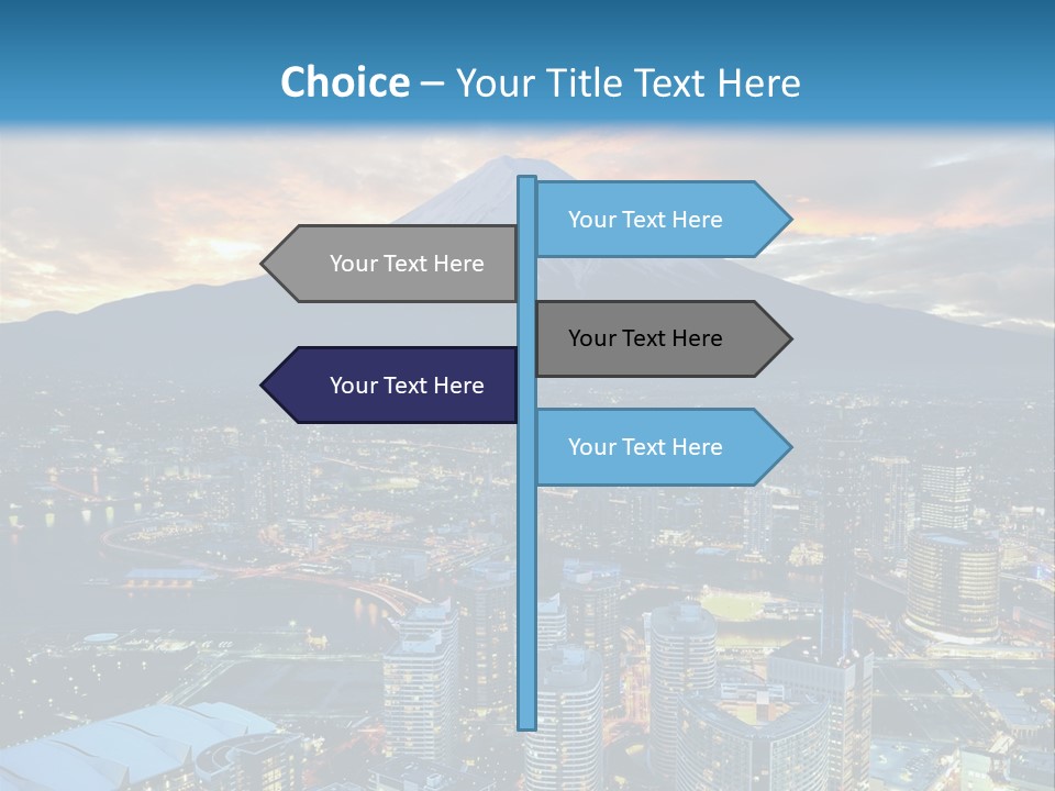 Landscape Sunrise Mountain PowerPoint Template