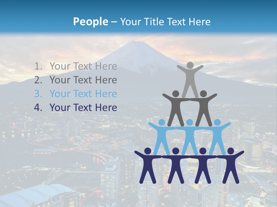 Landscape Sunrise Mountain PowerPoint Template