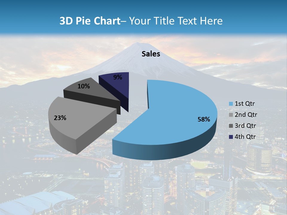 Landscape Sunrise Mountain PowerPoint Template