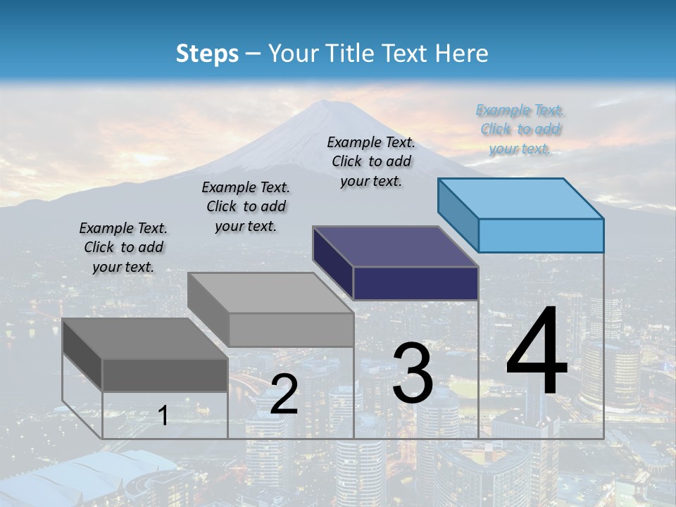 Landscape Sunrise Mountain PowerPoint Template