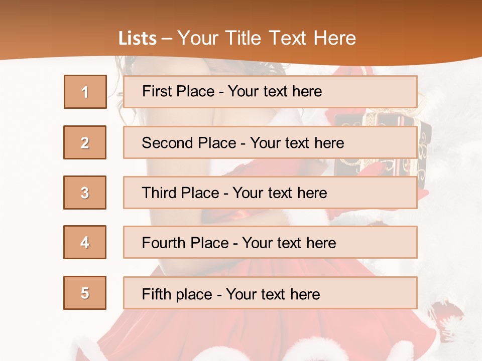 Costume Holiday Santa PowerPoint Template