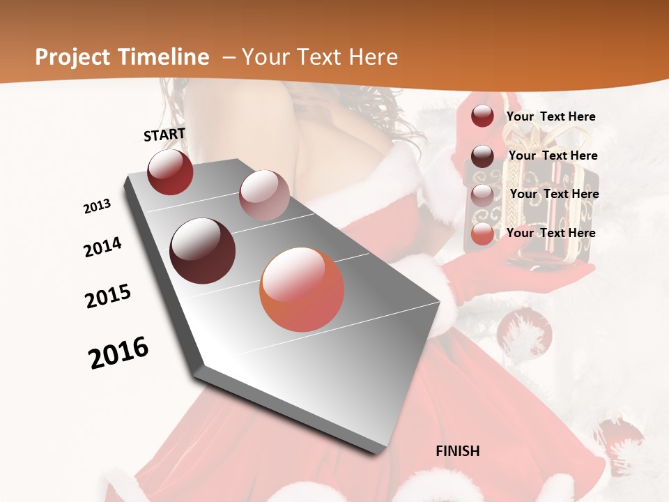 Costume Holiday Santa PowerPoint Template
