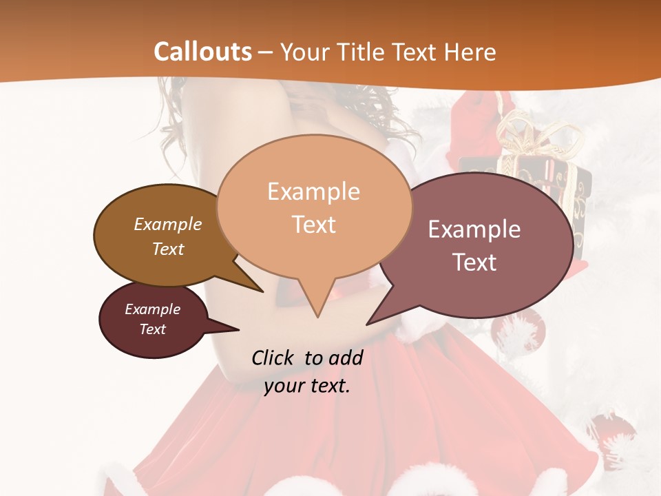 Costume Holiday Santa PowerPoint Template