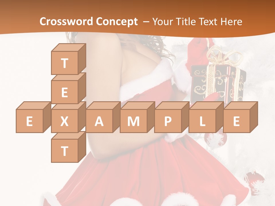 Costume Holiday Santa PowerPoint Template