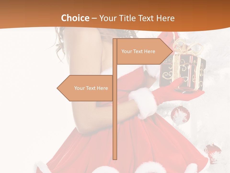 Costume Holiday Santa PowerPoint Template
