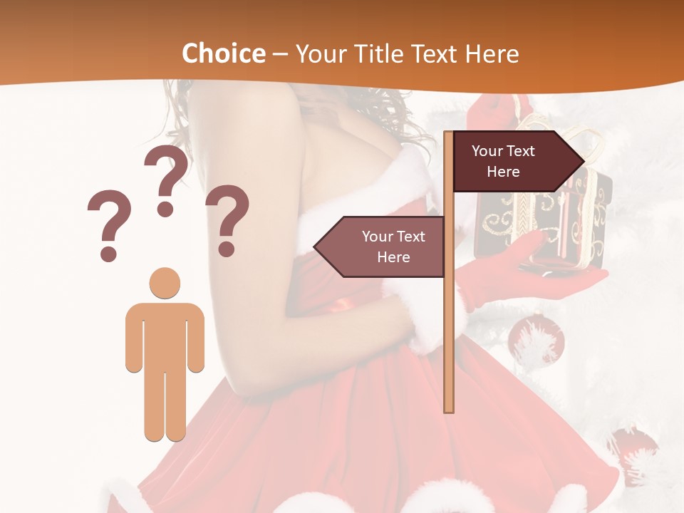 Costume Holiday Santa PowerPoint Template