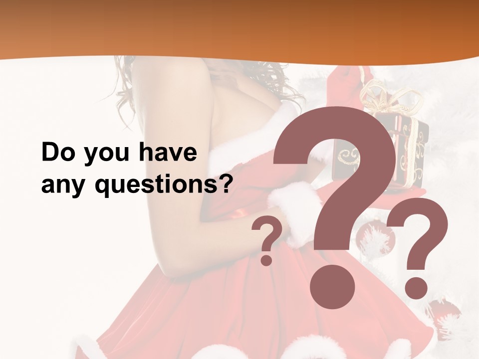 Costume Holiday Santa PowerPoint Template