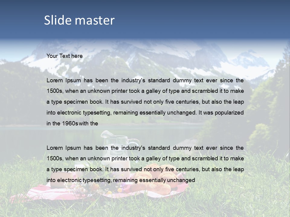 Alps Land Snow PowerPoint Template