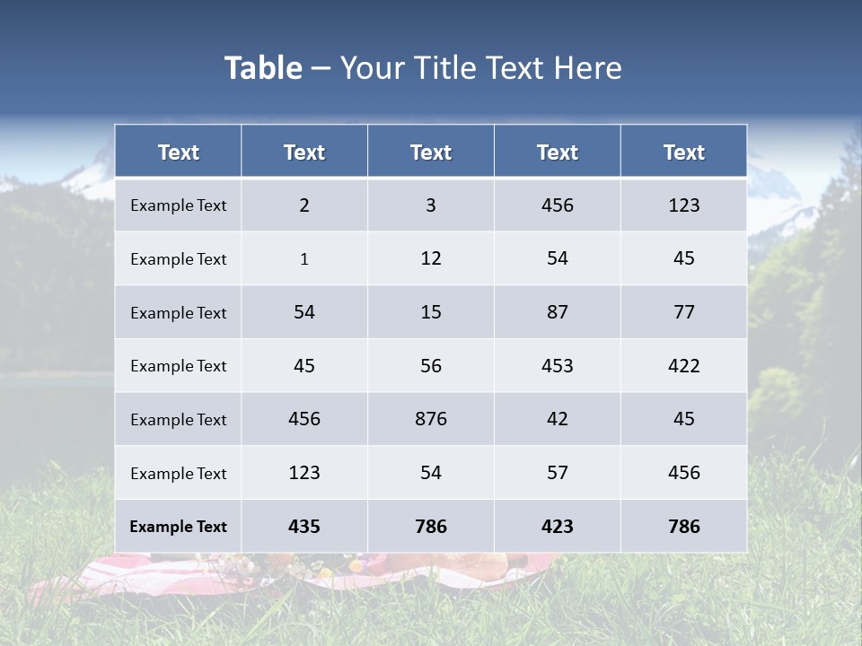 Alps Land Snow PowerPoint Template