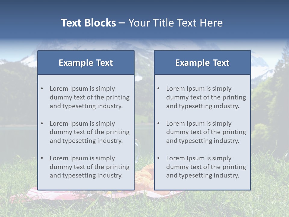 Alps Land Snow PowerPoint Template