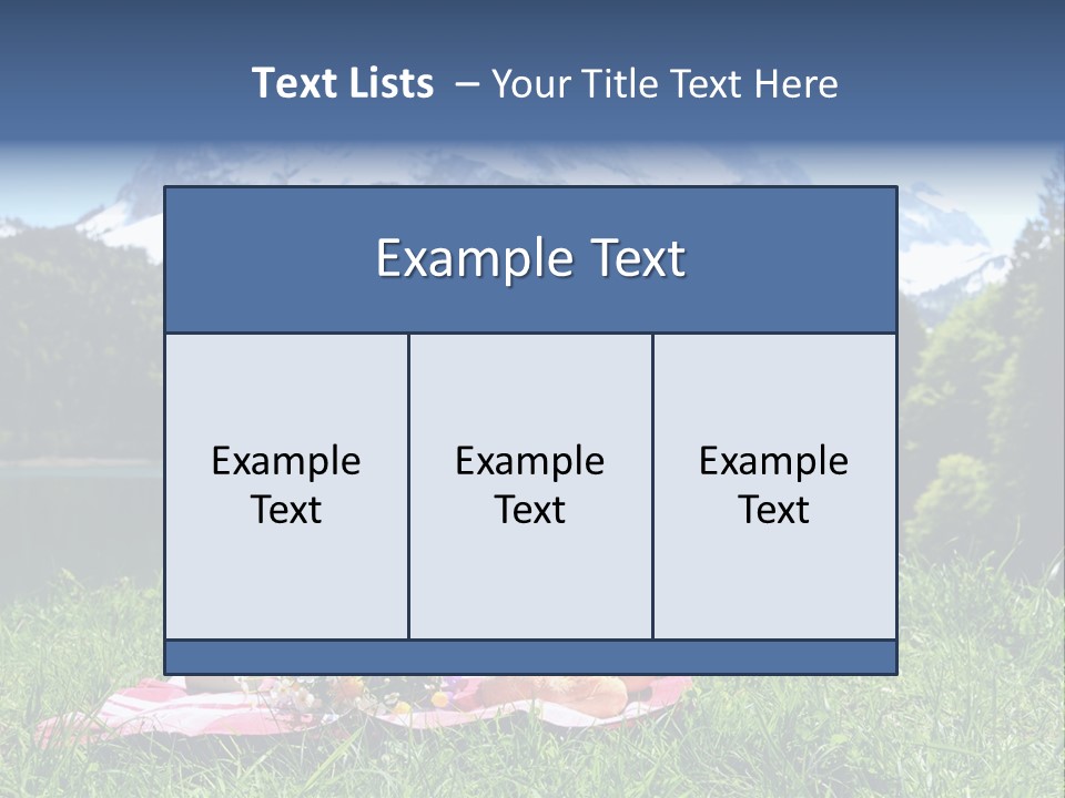 Alps Land Snow PowerPoint Template