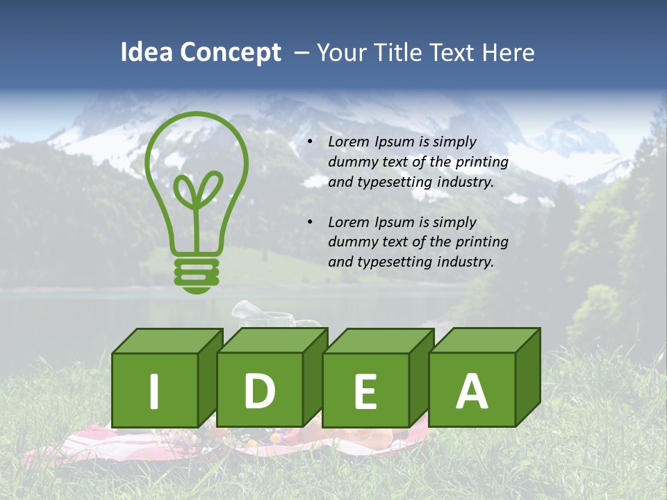 Alps Land Snow PowerPoint Template