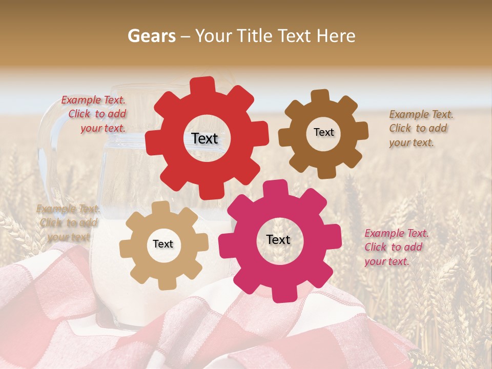 Idyllic Dairy Creamy PowerPoint Template