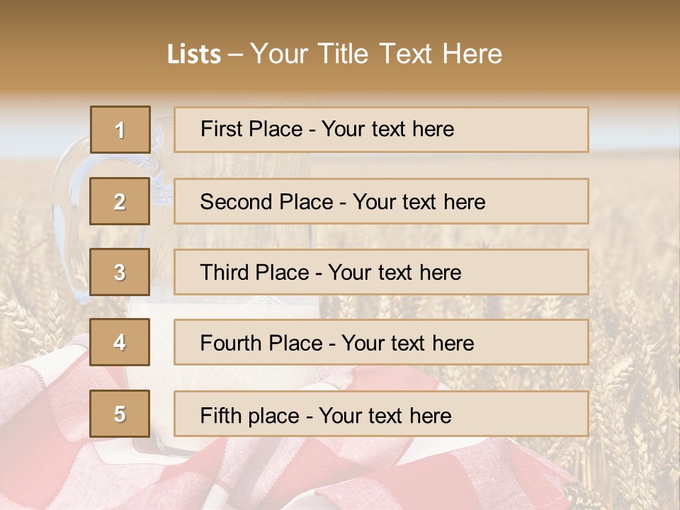 Idyllic Dairy Creamy PowerPoint Template