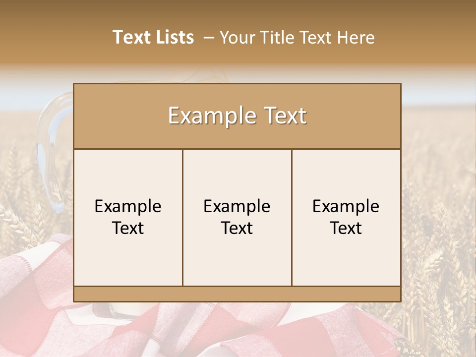 Idyllic Dairy Creamy PowerPoint Template