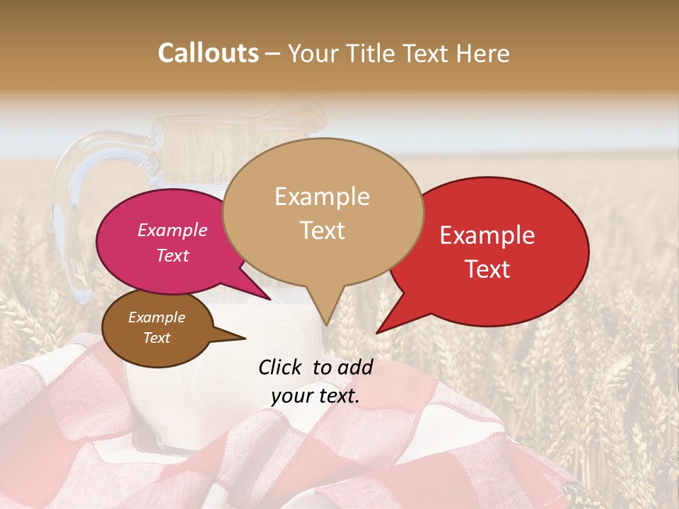 Idyllic Dairy Creamy PowerPoint Template