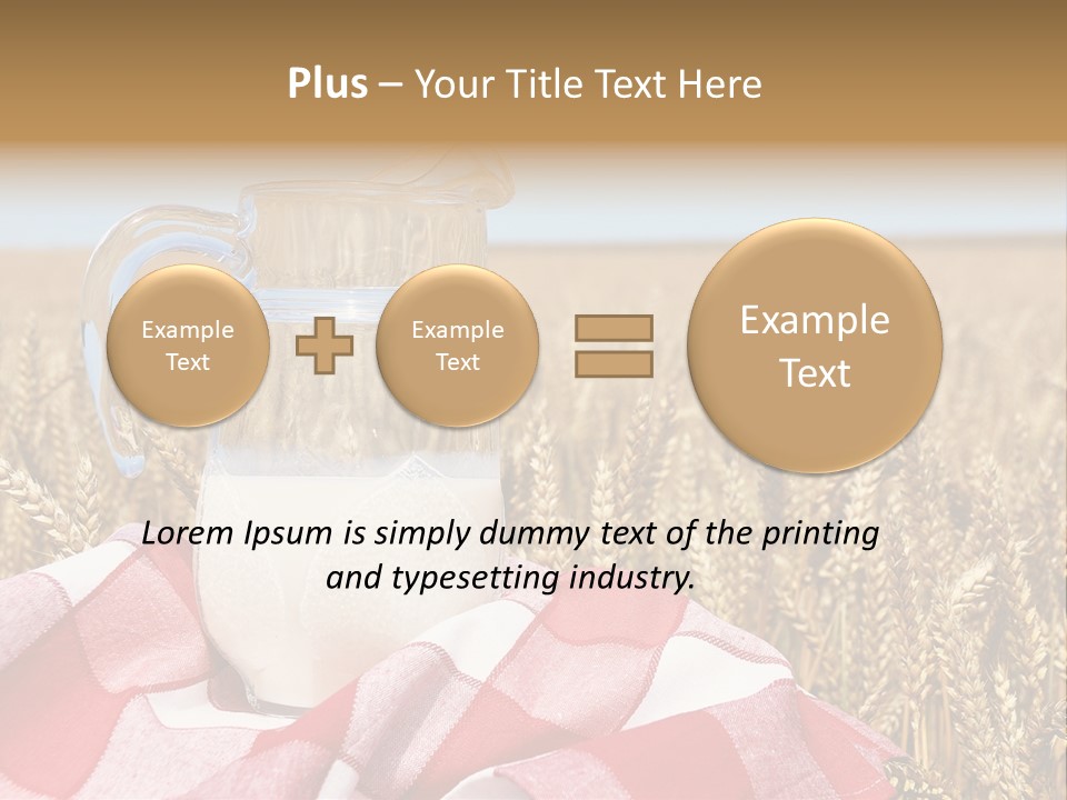 Idyllic Dairy Creamy PowerPoint Template