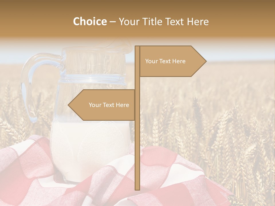 Idyllic Dairy Creamy PowerPoint Template