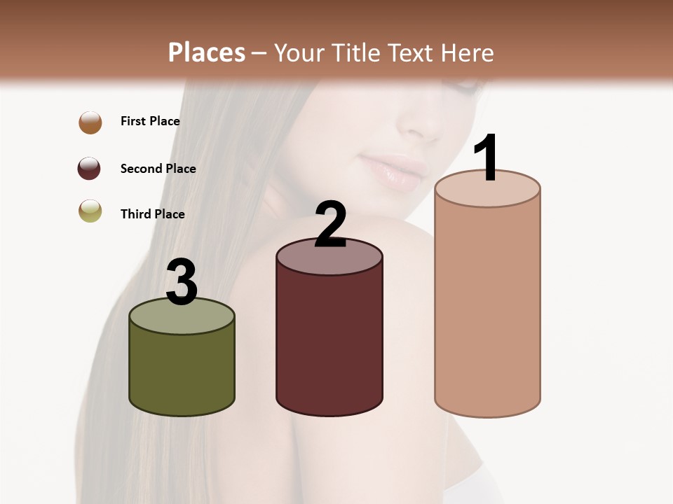 Hair Model Long PowerPoint Template