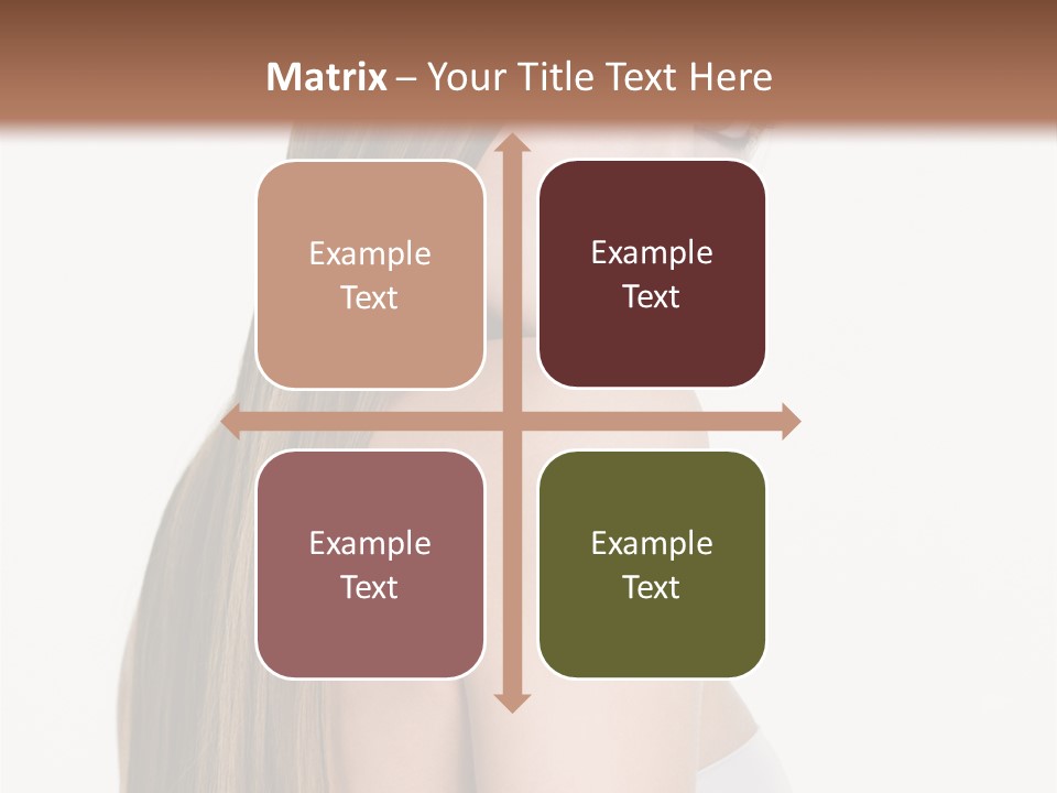 Hair Model Long PowerPoint Template