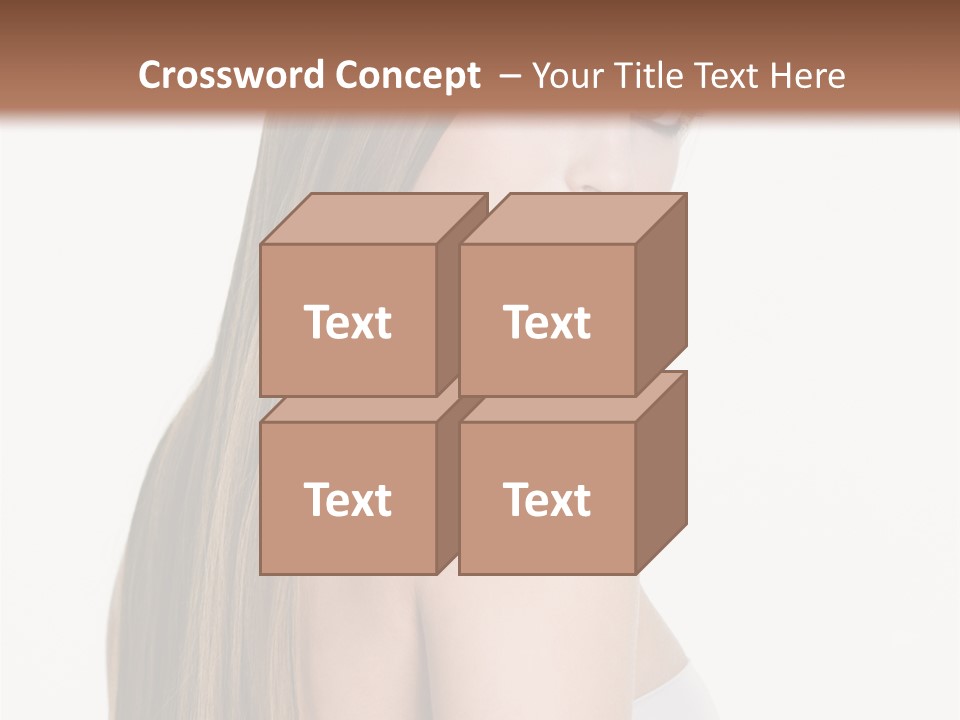 Hair Model Long PowerPoint Template