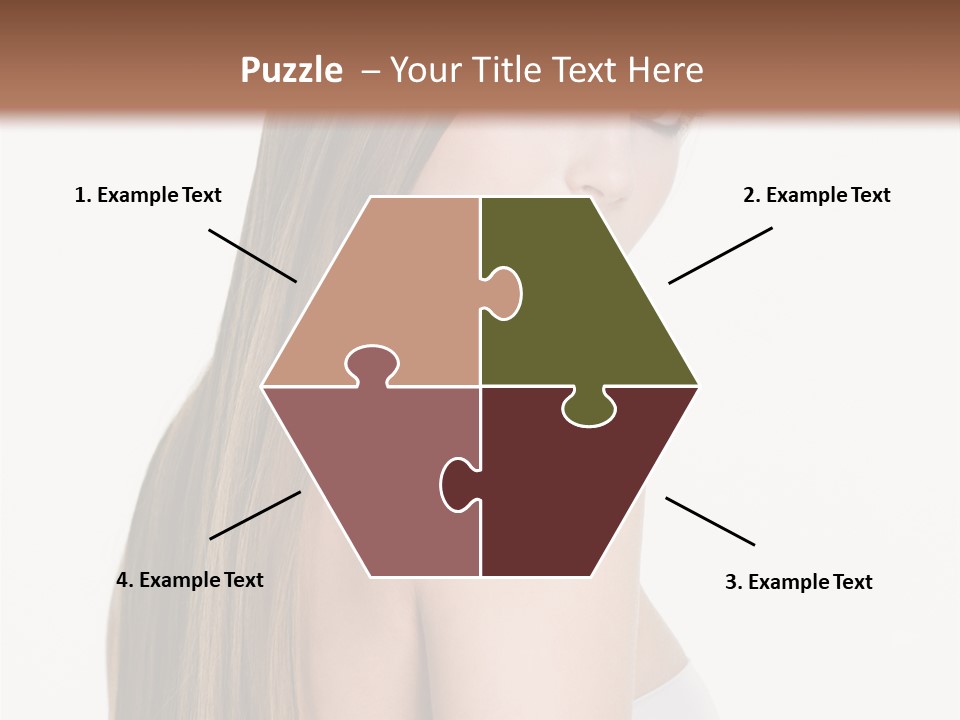 Hair Model Long PowerPoint Template