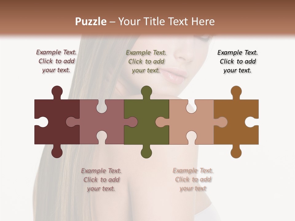 Hair Model Long PowerPoint Template