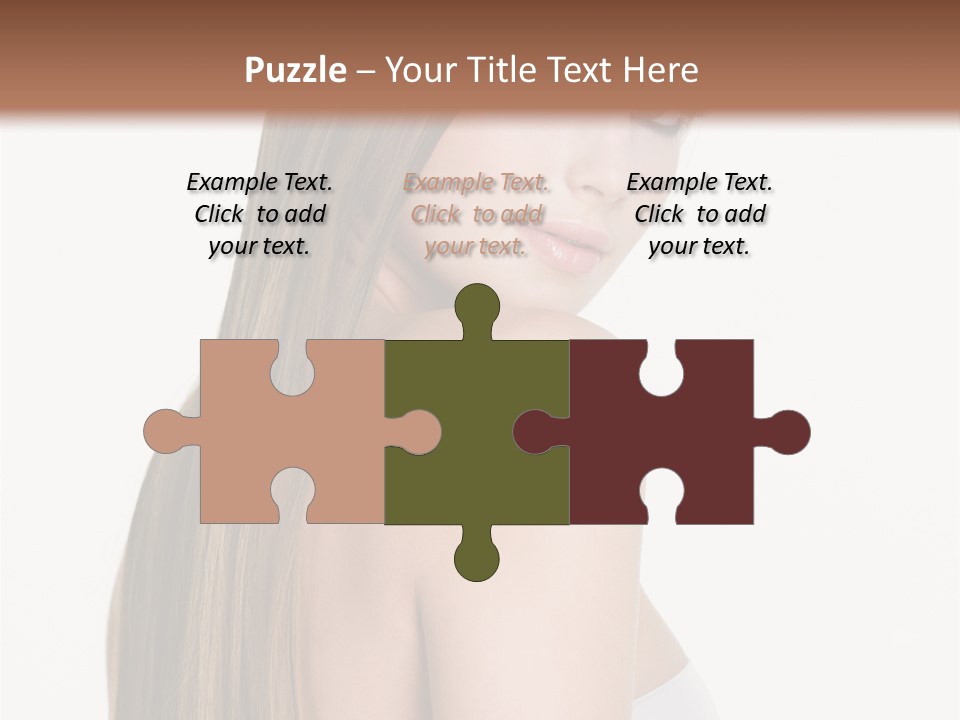 Hair Model Long PowerPoint Template