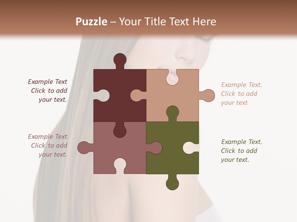 Hair Model Long PowerPoint Template