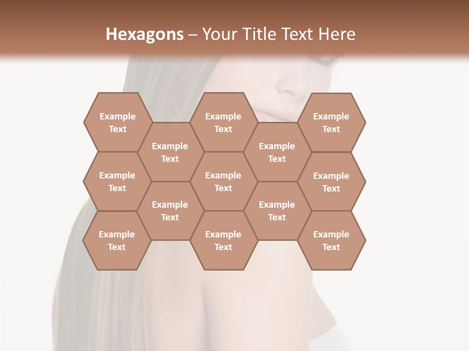 Hair Model Long PowerPoint Template