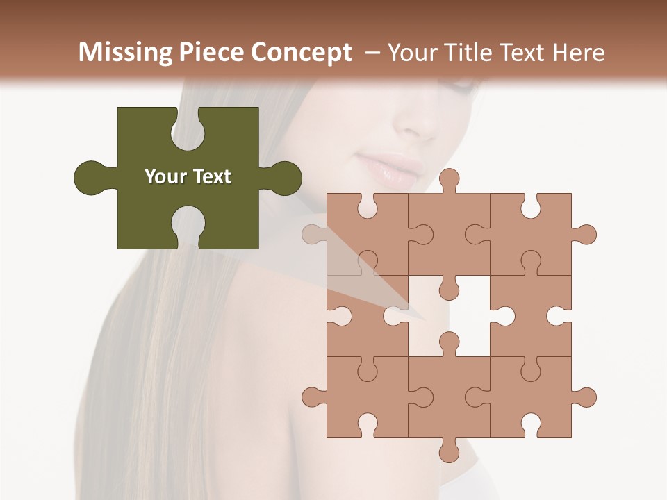 Hair Model Long PowerPoint Template