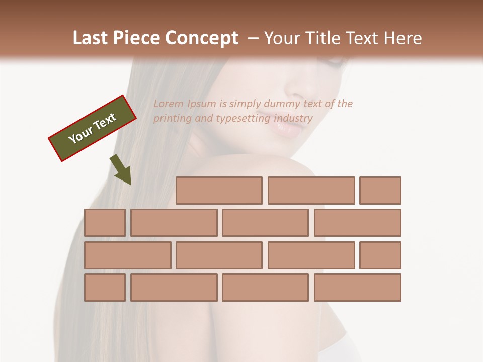 Hair Model Long PowerPoint Template