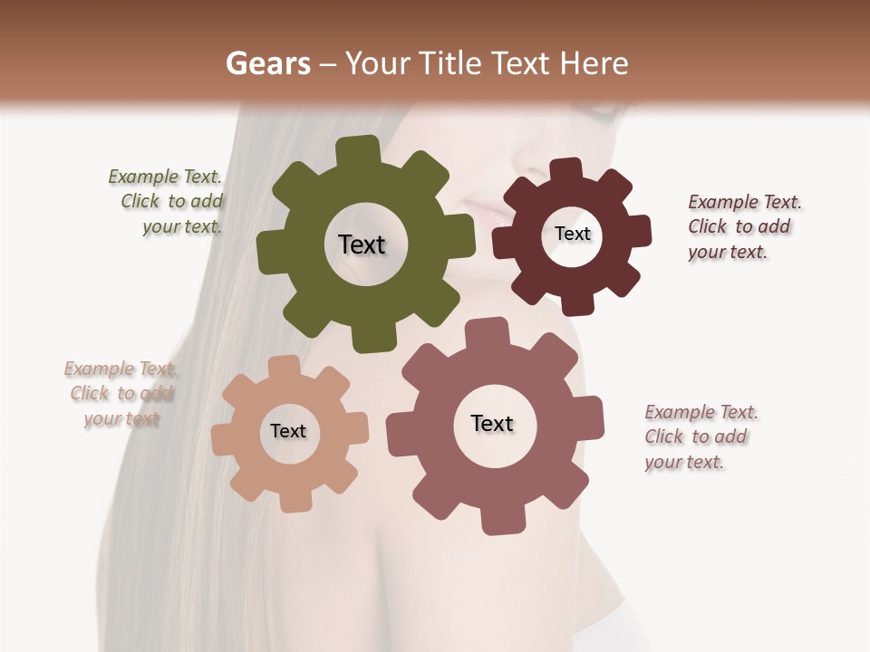 Hair Model Long PowerPoint Template