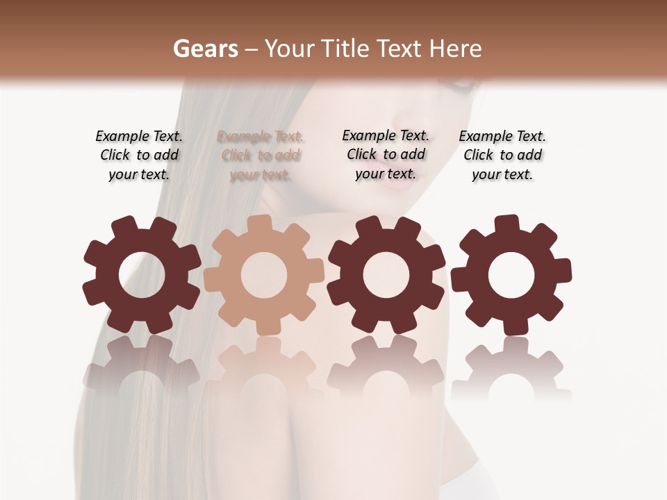 Hair Model Long PowerPoint Template