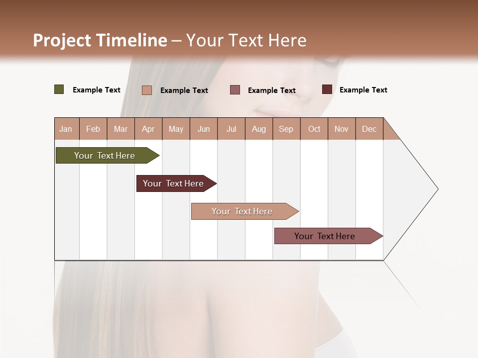 Hair Model Long PowerPoint Template