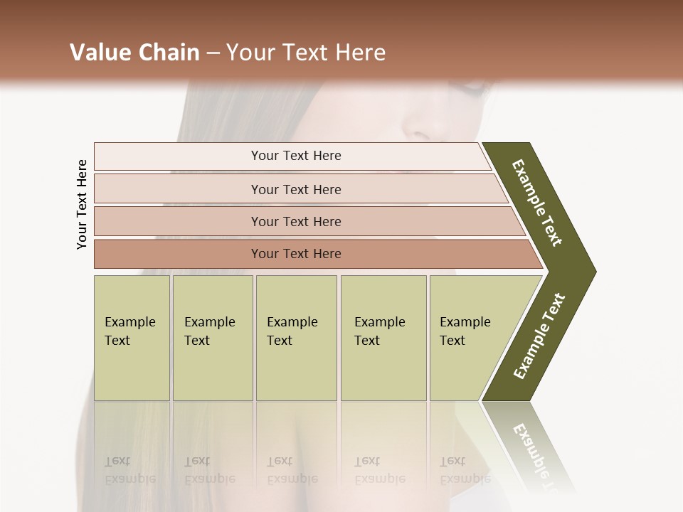 Hair Model Long PowerPoint Template