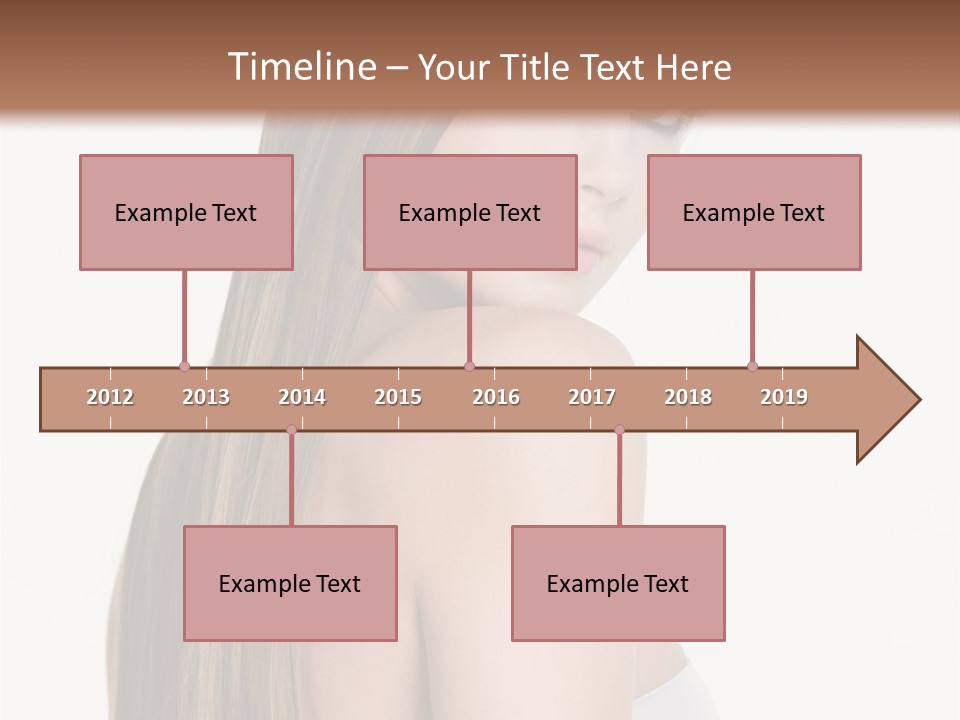 Hair Model Long PowerPoint Template