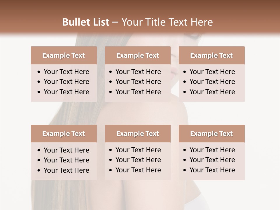 Hair Model Long PowerPoint Template