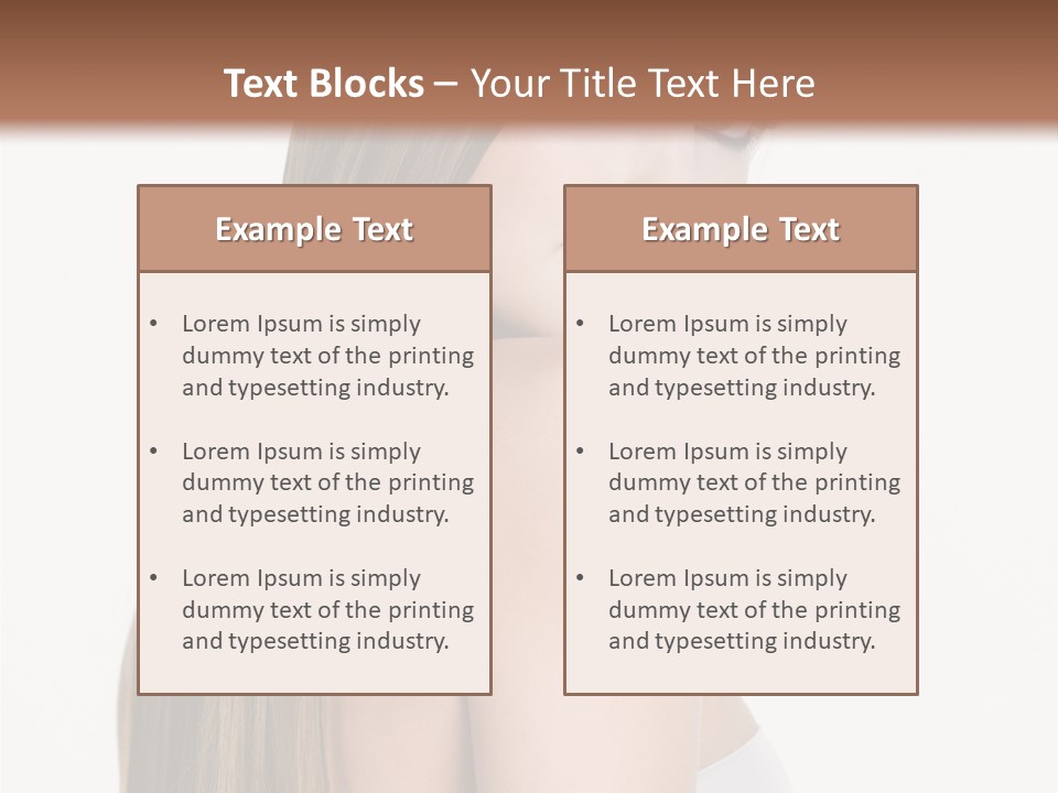 Hair Model Long PowerPoint Template