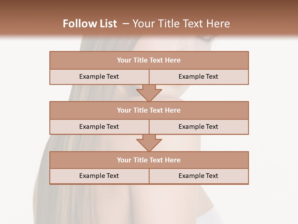 Hair Model Long PowerPoint Template