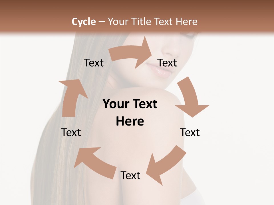 Hair Model Long PowerPoint Template
