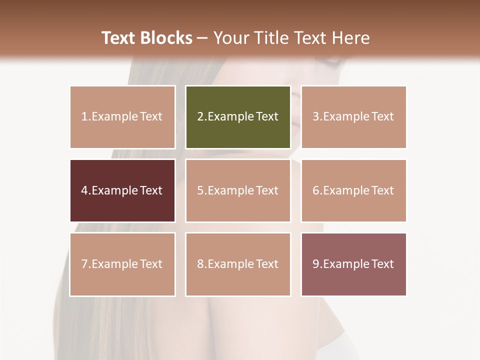 Hair Model Long PowerPoint Template
