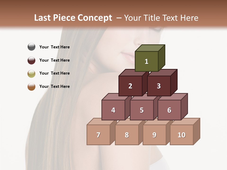 Hair Model Long PowerPoint Template