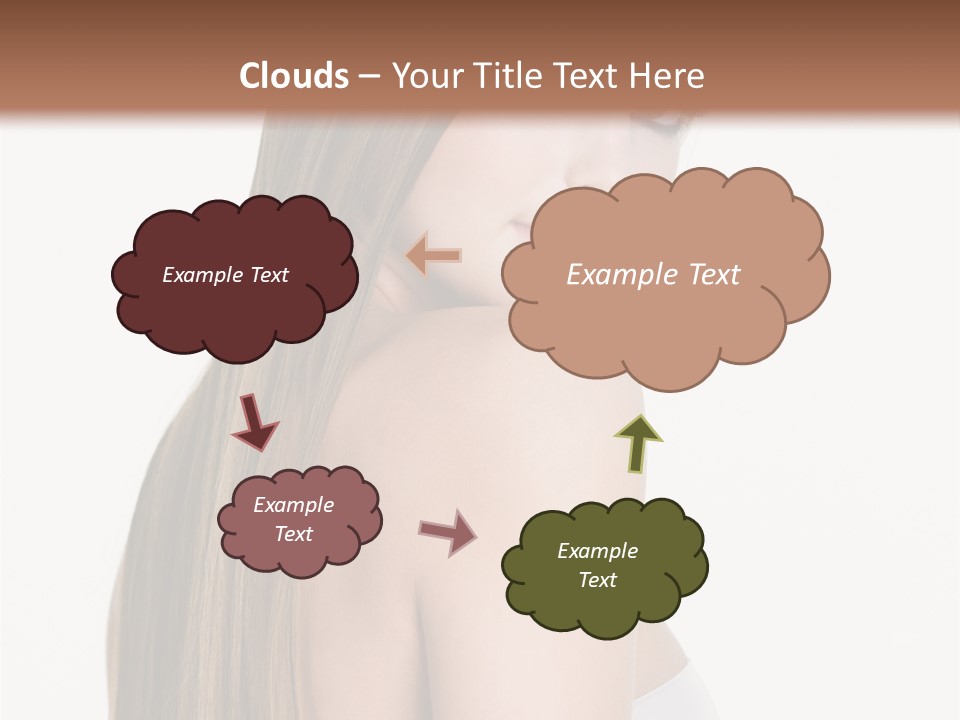 Hair Model Long PowerPoint Template