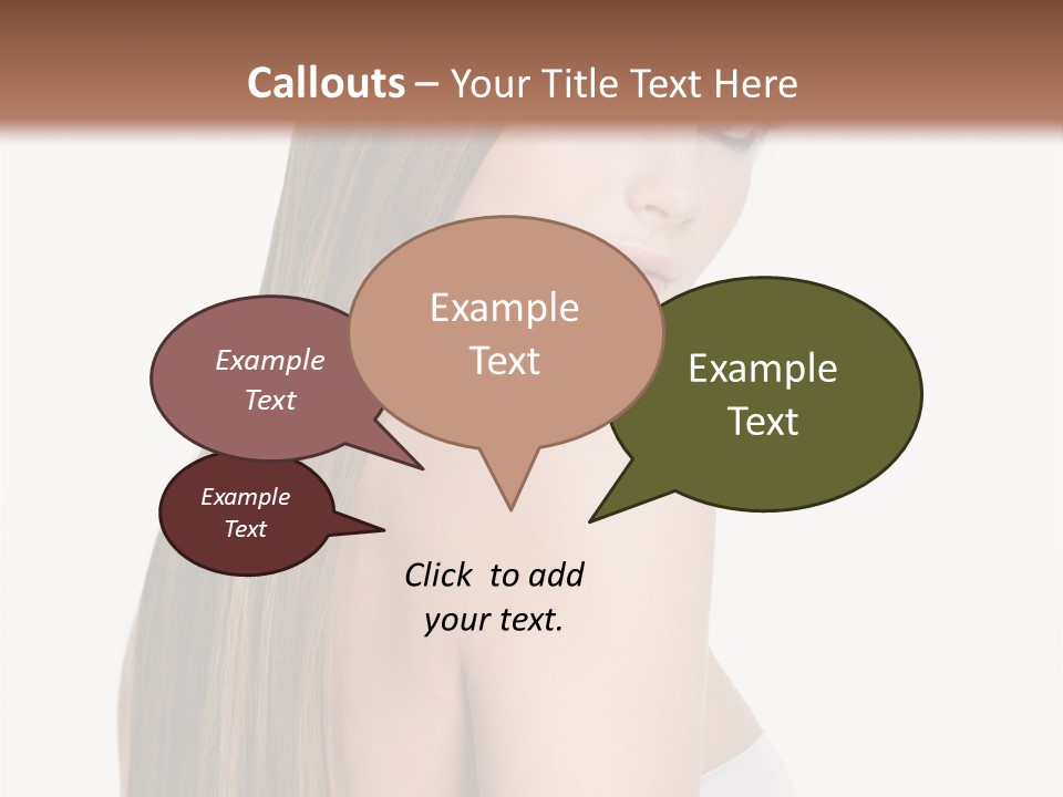 Hair Model Long PowerPoint Template