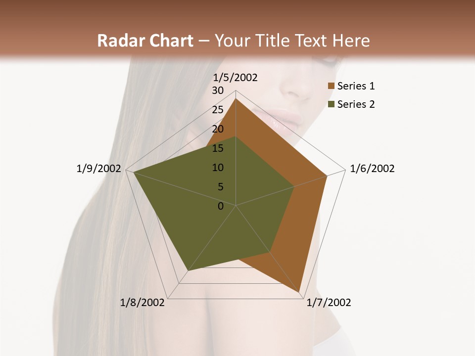 Hair Model Long PowerPoint Template