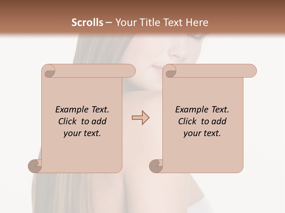 Hair Model Long PowerPoint Template