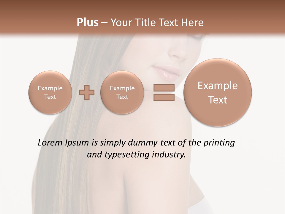 Hair Model Long PowerPoint Template