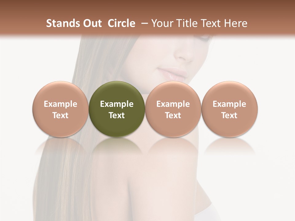 Hair Model Long PowerPoint Template